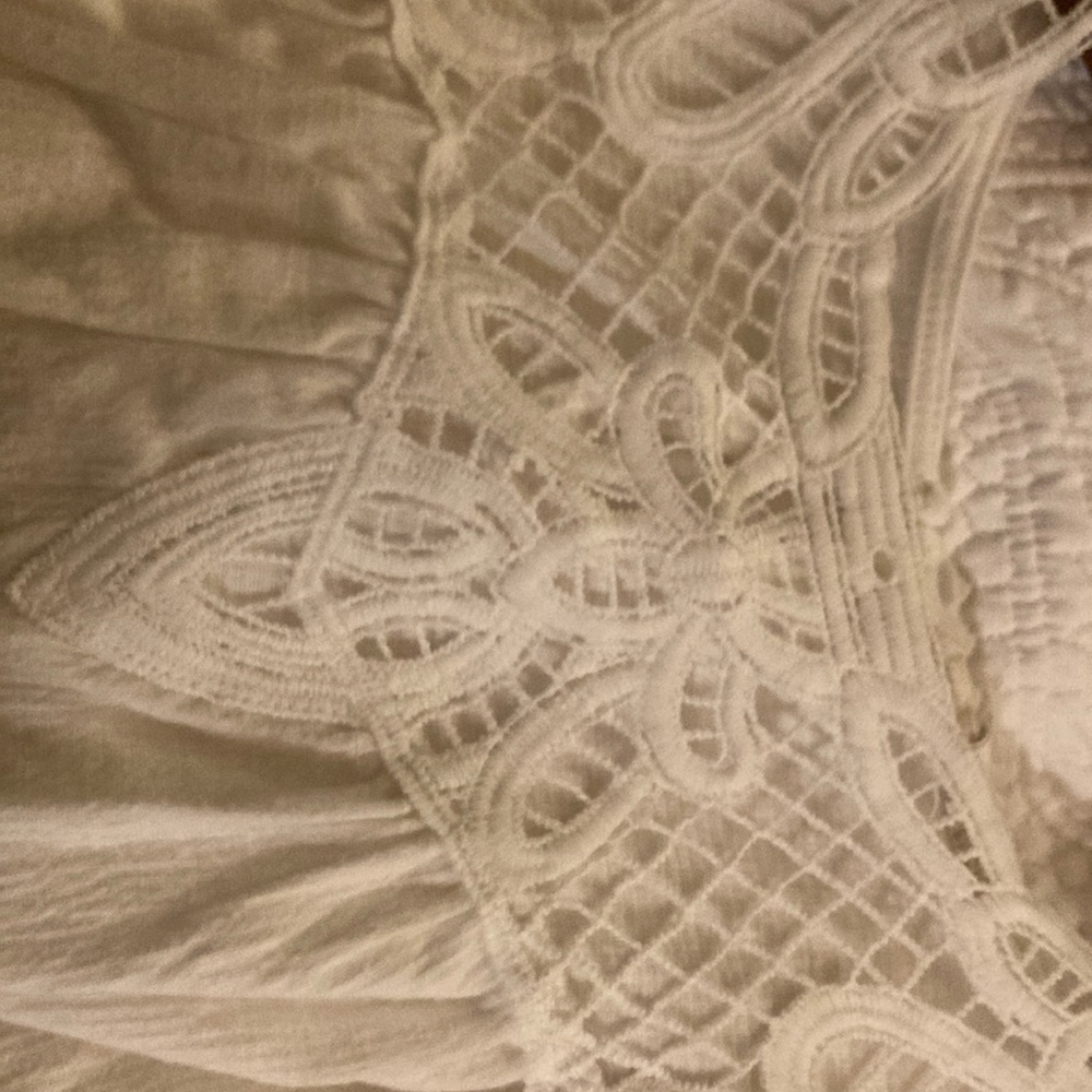 Cute crochet white top